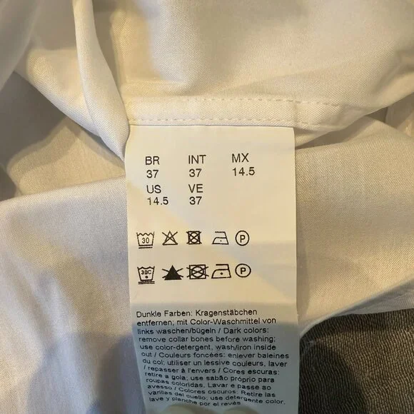 Boss Hugo Boss slim fit stretch dress shirt - size 14.5 - Picture 5 of 6